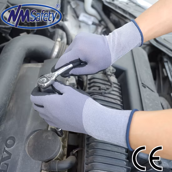 Nmsafety Max Flex Kfz-Sicherheitsarbeitshandschuh mit Mikroschaum-Nitrilbeschichtung