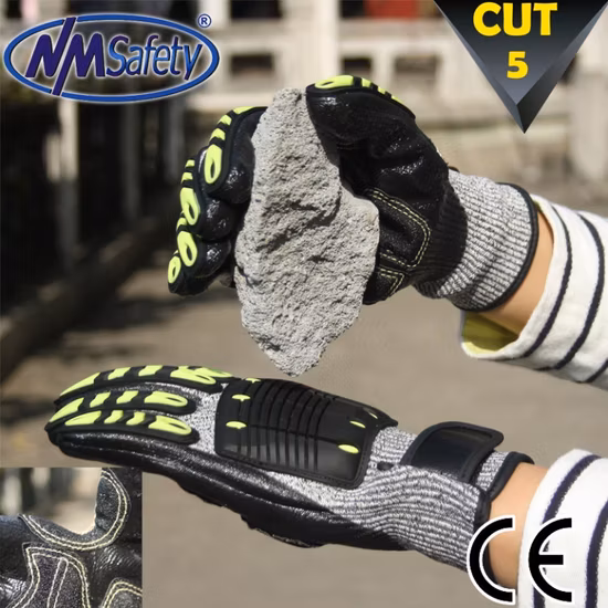 Schnittfeste, stoßfeste TPR-Handschuhe für Mechaniker