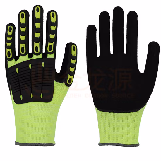Nmsafety Hppe Schnittsichere TPR Schlagfeste PSA-Schutzhandschuhe für Mechaniker